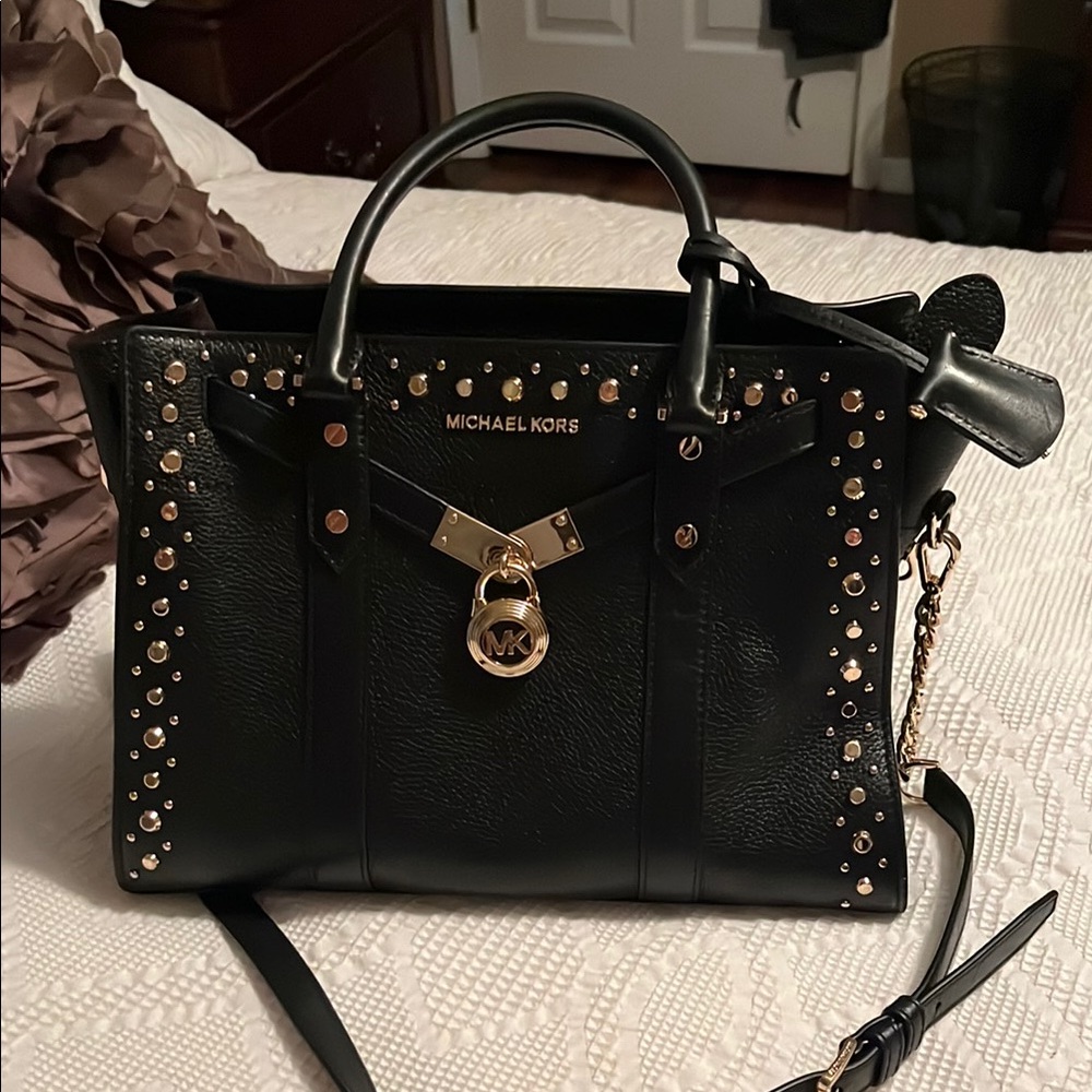 Michael Kors Black Studded Women's Bag